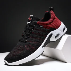 Men’s Sneakers Spring Summer New Trendy Lace up Breathable Lightweight Comfortable Casual Sports Walking Running Shoes Mixed