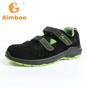 Men’s Sneakers Work Shoes Industrial Steel Toe Slip Resistant Fly Knit Safety Shoes for Summer