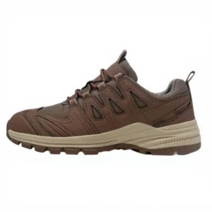 Men’s Solid Light Weight Comfortable Breathable Mesh Lining Outdoor Safety Shoes Puncture Shock Resistant Soft PU Upper Lace-Up