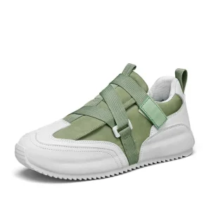 Men’s Sports Shoes Comfortable Mesh Casual Heightened Running Shoes with Soft EVA Sole Walking Style