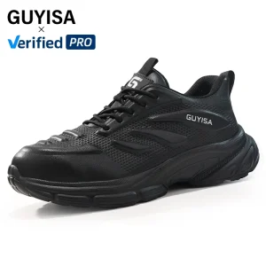 Men’s Sports Style Safety Shoes European Standard Steel Toe Microfiber Upper Comfortable Safety Shoes