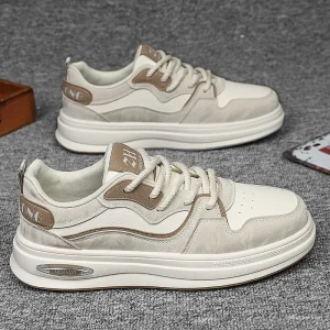 Men’s Spring New Korean Version Trendy Sports Board Casual Shoes White Versatile Height Increasing Student