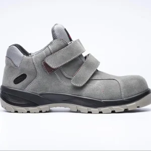 Men’s Steel Toe Anti Smash Safety Shoes Suede Upper Low Cut All Seasons Work Boots for Factory Mining