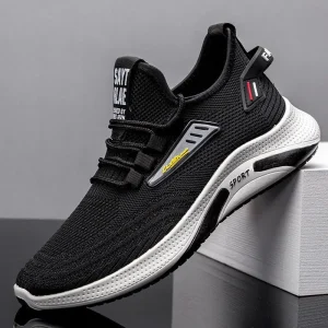 Men’s Student Running Shoes Sports Style for Mesh Lining Breathable Lightweight
