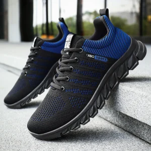 Men’s Summer Breathable Odorless Mesh Shoes Fashionable Versatile Casual Sports Soft Soled Comfortable Running Shoes