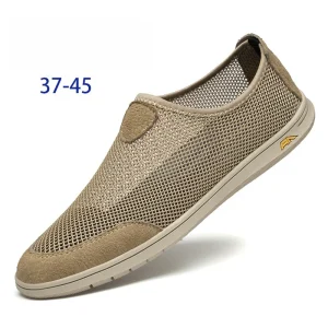Men’s Summer Fashion Fly Weave Solid Color Soft Tread Casual Sandal