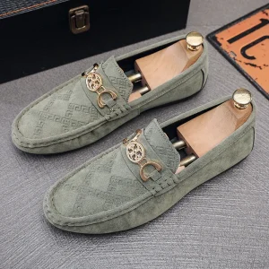 Men’s Summer Loafers New Slip-on Lazy Shoes Casual Fashion Breathable Non-Slip Mesh Lining Business British Men’s Shoes