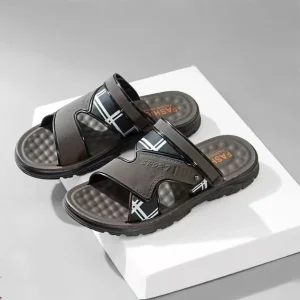 Men’s Summer Sandals Waterproof Non-Slip Casual Beach Durable Thick Sole Work Sandals for Driving