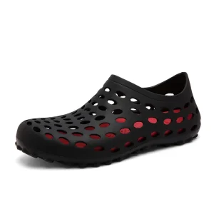 Men’s Summer Sandals for Hollow Toe and Hole Shoes for Men Soft Soled Anti Slip EVA Beach Shoes 863