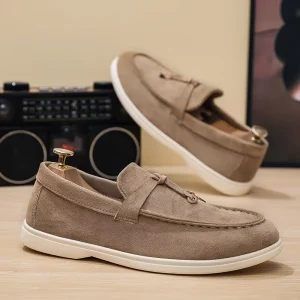 Men’s Summer Solid Flat Casual Slip-On Durable Shoes Large Size