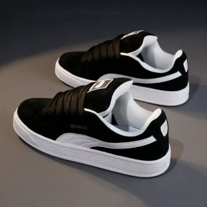 Men’s Summer Thick-Soled Sports Casual Running Breathable Mesh Shoes White Sneakers