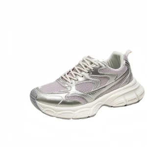 Men’s Summer Trainer Race Sneakers Breathable Lace Up Fashion Loafers Anti Slippery Running Shoes for Walking