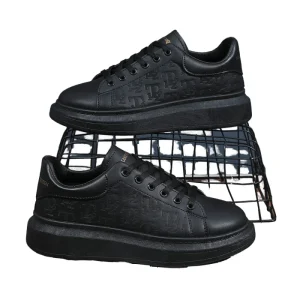 Men’s Summer Trendy White Running Sports Casual Shoes Breathable Hollow out Thick soled EVA Fashion Trend Students Lining