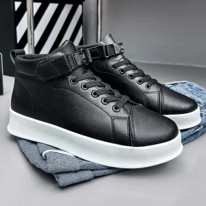 Men’s Thick Soled Versatile Casual High Top Shoes