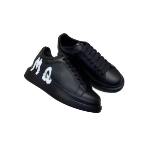 Men’s Trendy Fashion Trend Spring Summer Walking Sneakers Breathable Mesh Design Lace Up Closure Solid Color Thick Soled Casual