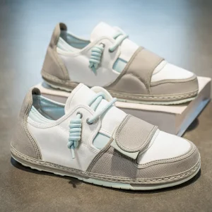 Men’s Ultra-Light Canvas Shoes Ugly Cute Style With Lace-Up Closure Soft Flat Bottom Trendy for Students