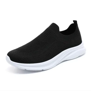 Men’s Walking Shoes Running Minimal Sneakers Jogger Jogging Sport Low top Slip on Loafers Stretch Fabric Air Mesh Lightweight