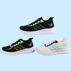Men’s Walking Shoes Summer Lightweight Breathable Mesh Upper Anti-Slippery PVC Outsole Shoes