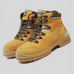 Men’s Waterproof Non-slip Anti-puncture Construction Work Shoes Foundation Construction Site Safety Boots