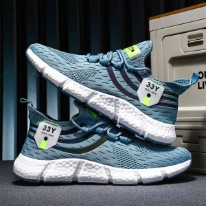 Men’s & Women’s Breathable Casual Sports Sneakers Comfortable Unisex Running Shoes with Mesh Lining Fashion Trend Loafers