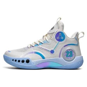 Men’s Women’s Lace-up Basketball Shoes Middle School Games Training High Flying Mesh Surface Breathable Sports Winter Fashion