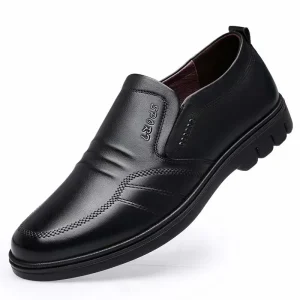 Microfiber Leather Shoes Men’s New Soft Leather Soft Bottom Non-Slip Casual Men’s Single Leather Shoes Business Formal Men