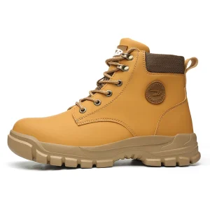 Microfiber Leather Steel Toe Winter Safety Boots Men Safety Shoes for Work