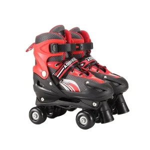 New Adjustable Double Row Four wheel Roller Skates ABEC 7 Bearings 12cm Width for Men Women Children Speed Skating PU Mesh Shell