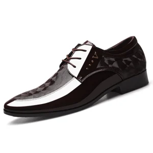 New Bright Leather Shoes Men’s Casual Business Dress Men’s Shoes 38-49 Wedding Shoes