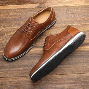 New Designed Men’s Shoes High Quality Leather Light Weight Fashion Trend Large Size Outdoor Casual Shoes
