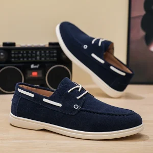 New High Quality Leather Shoes for Men Lace-up Italy Fashion Flat Casual Sneaker Suede Low Prices