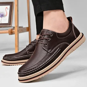 New KJ Men Oxford Leather Men Shoes Business Dress Shoes