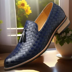 New Men’s Casual Loafers Pointed Toe Durable Large Size Lazy Shoes Slip-on Single-layer Tassel Fashion All-match Shoes