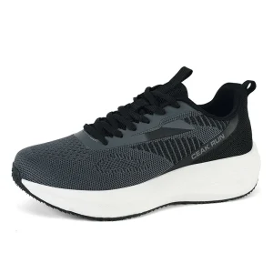 New Men’s Lightweight Sports Walking Shoes with Breathable Mesh Fabric Customizable Shock-Absorbing Shoes Fashionable and Soft