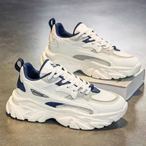 New Men’s Mesh Breathable Casual Running Sneakers Versatile Height Increasing Men’s Breathable Sports Shoes