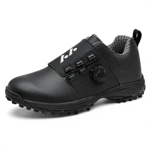 New Men’s Summer Golf Shoes Lightweight Rotating Laces Cotton Lining G03 Model Spikeles