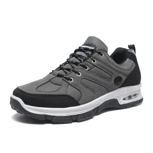 New Outdoor Men’s Daily Wear Safety Shoes Breathable Lightweight Non slip Casual Toe Mesh Lining Spring Summer Autumn