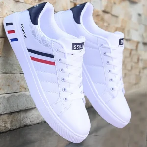 New Spring Casual Shoes Extra Large Size Men’s Low Top Breathable Trendy White Skate Sports Shoes