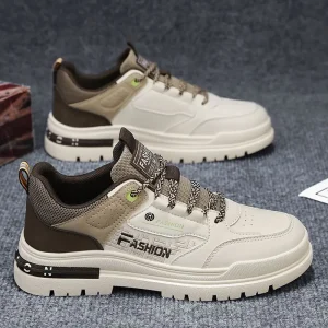 New Spring Men’s Shoes Waterproof Non Slip Height Increasing Sneakers for Casual Work and Workwear Martin Safety Shoes