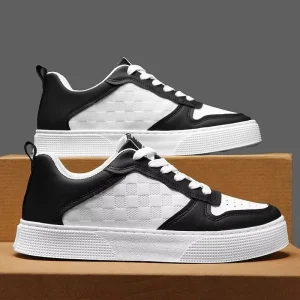 New Style Breathable White Shoes Men’s Trendy and Versatile Thick Soled Sports Casual Sneakers