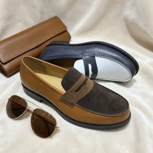 New Style Men’s Leather Casual Loafers Shoes Light Weight and Fashion Trend Custom Design
