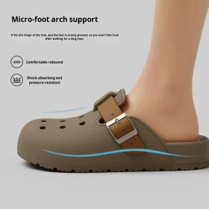 New Style Platform Clogs Men Summer Comfortable Outdoor Closed Toe Eva Thick Soled Non Slip Slip On Home Sandals Couples