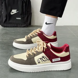 New autumn men’s shoes with niche design sporty casual flat shoes for men versatile and breathable trendy shoes for teenagers