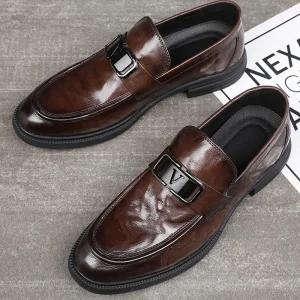 New tide Men’s Formal Business Leather Shoes Cowhide Leather Upper Fashion Men’s Leather Shoes