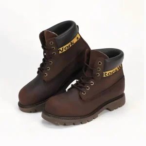 Nubuck Cow Leather Goodyear Welt Construction Work Boots Industrial Safety Shoes for Winter Work Construction Use