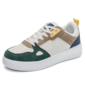 OEM New Designer Breathable Unisex Zapatillas Hombre Lace Up PU Leather Casual Men’s Sneakers Skate Shoes