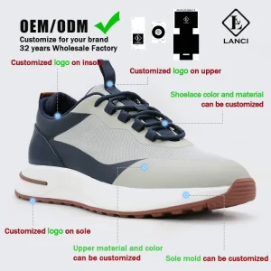 OEM Sneakers Men Luxury Design Shoes Walking Style Sneakers Luxury Men Custom Logo