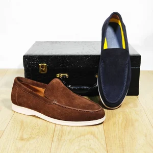 Office Footwear Cow Suede Loafers Men Slip-on Casual Shoes for Men Comfortable Loafer Shoes for Men