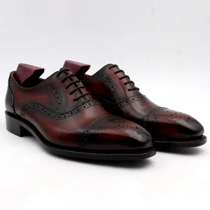 Office Shoes Men High Quality Italian Handmade Classic Shoes For Men Goodyear Welted Factory Custom Oxford Men Shoes