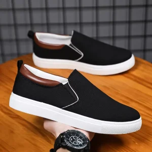 Plus Size Canvas Shoes Breathable Walking Fashion Sneakers Men’s Casual